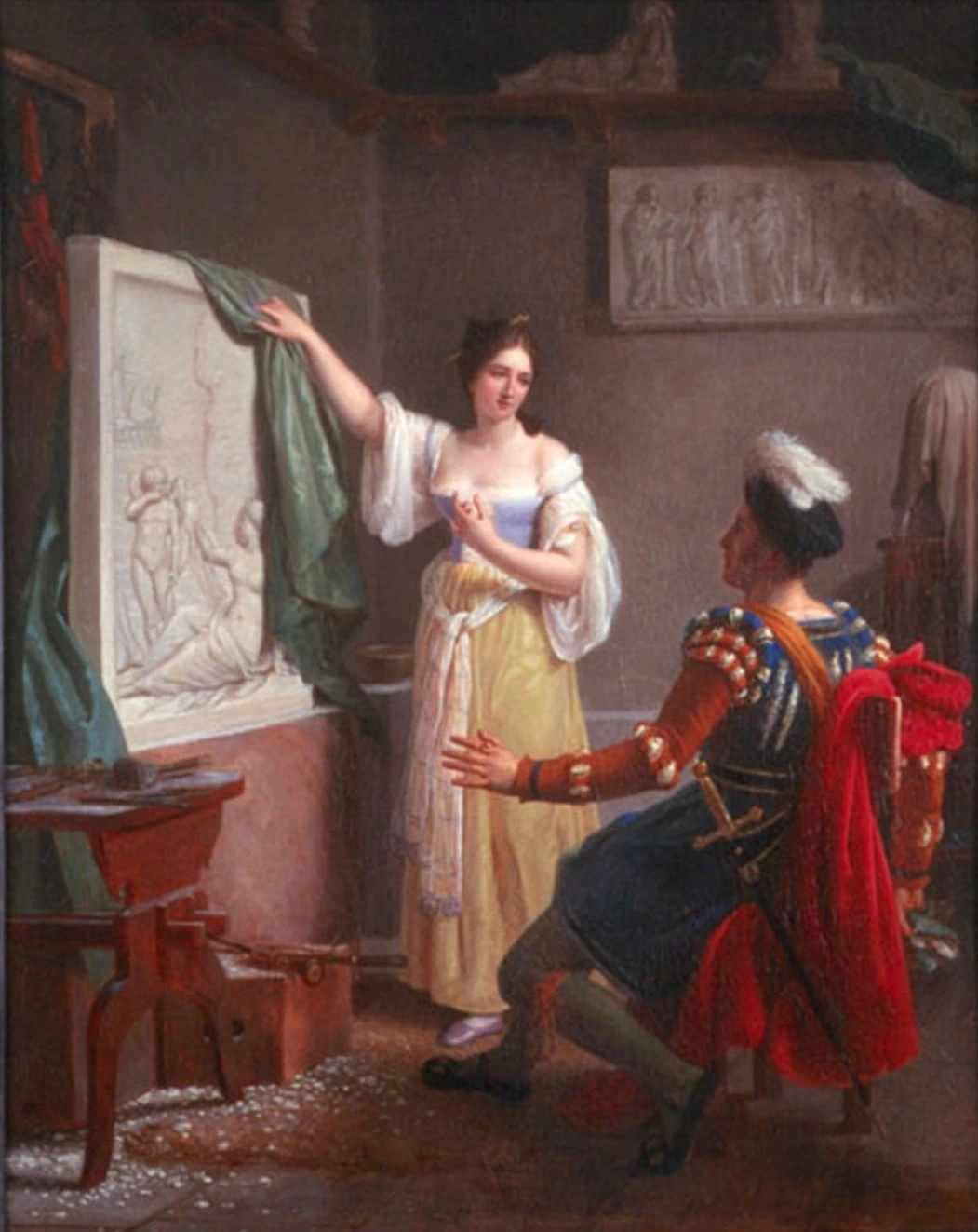 Scultura. Properzia de Rossi completa il suo ultimo bassorilievo, 1822 - Musée des Beaux, Arts, Palais de l'Evêché, salle d'exposition, Limoges